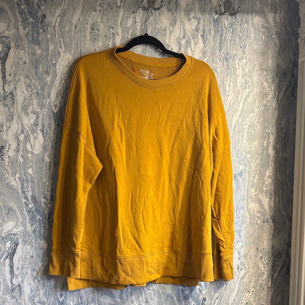 Time and Tru Golden snd deep orange sweaters bundle of 2